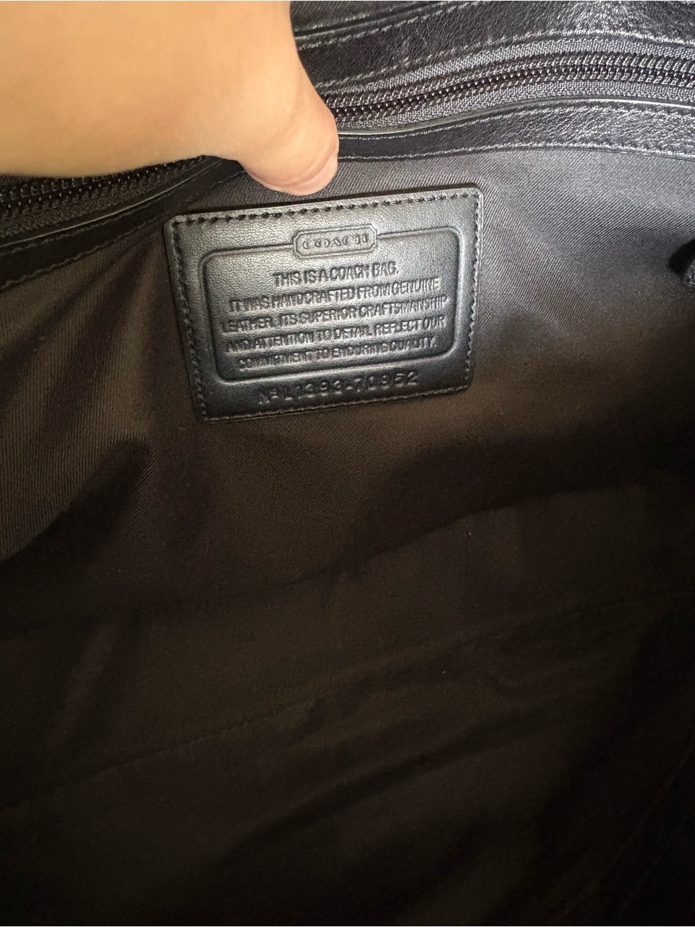 Coach F72070 Perry Flap Black  Briefcase/Laptop Bag With Slide Lock Closure - Picture 7 of 8
